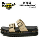 Dr.Martens ドクターマーチン サンダル ベルトサンダル Myles DB Warm Sand Kaya 27366268 ストラップサンダル サンド ベージュ サイズ調整 メンズ レディース 男性用 女性用 男女兼用【中古】未使用品