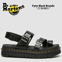 Dr.Martens ドクターマーチン サンダル コンフォートサンダル Fynn Black Brando 27369001 スリッパ サイズ調整 レザーサンダル ラバーソール メンズ レディース 男性用 女性用 男女共用【中古】未使用品