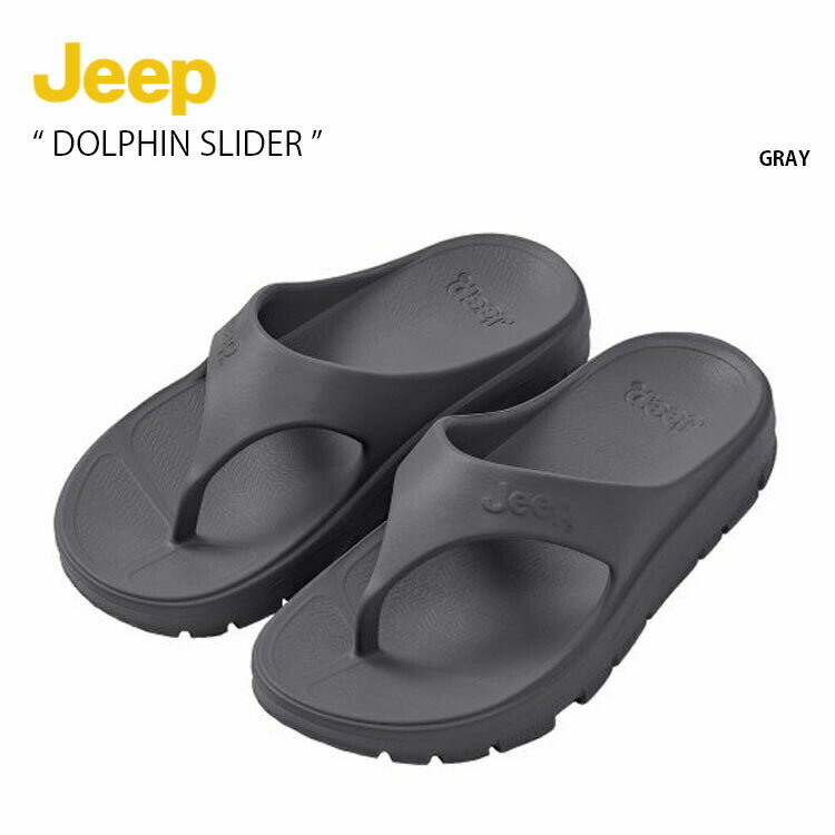 Jeep ジープ シャワーサンダル DOLPHIN SLIDER ドルフィン スライダー ビーチサンダル スライドサンダル スライダーサンダル ロゴ カジュアル ストリート グレー メンズ レディース 男性用 女性用 男女共用 JM0GHU551GR【中古】未使用品