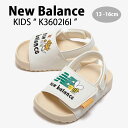 New Balance ニューバランス キッズ サンダル NewBalance 3602 IVORY キッズシューズ アイボリー クリーム ホワイト ベージュ ベルクロ K3602I6I ベビー用 キッズ用 ジュニア用 子供用【中古】未使用品(4)