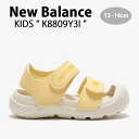 New Balance ニューバランス キッズ サンダル NewBalance 8809 YELLOW キッズシューズ イエロー ベージュ ベルクロ K8809Y3I ベビー用 キッズ用 ジュニア用 子供用【中古】未使用品