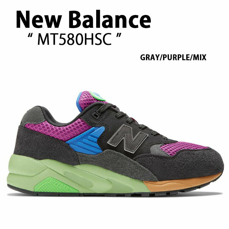 New Balance ニューバランス スニーカー MT580HSC GRAY PURPLE MIX ダッドシューズ シューズ NEWBALANCE580 ニューバランス580 グレー パープル ミックス 平成レトロ メンズ レディース【中古】未使用品