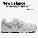 New Balance ニューバランス スニーカー W480RG5 V5 WHITE GRAY シューズ NewBalanceW480 ニューバランスW480 ...