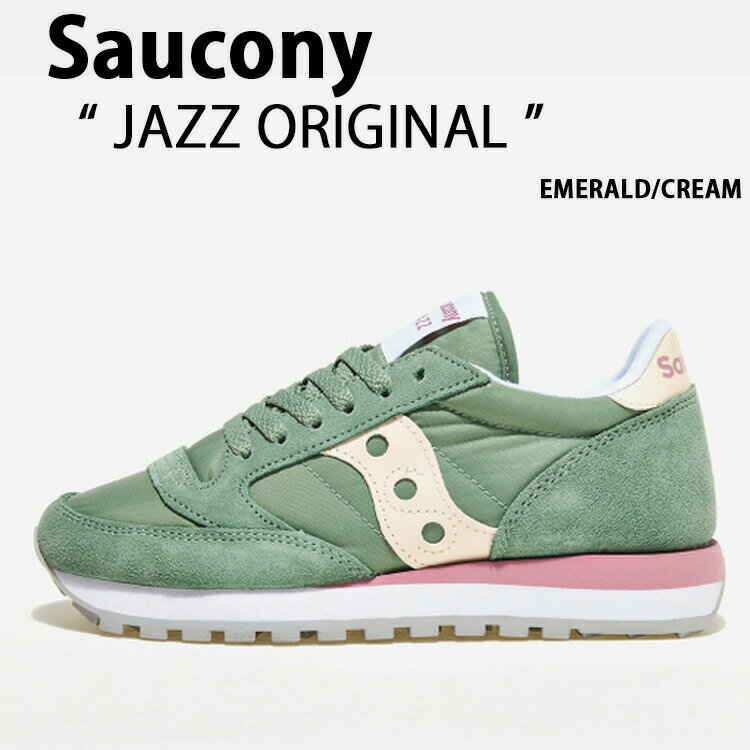 Saucony サッカニー スニーカー JAZZ ORIGINAL EMERALD CREAM S1044-672 シューズ ジャズオリジナル メンズ レディース 男性用 女性用【中古】未使用品