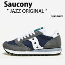 Saucony サッカニー スニーカー JAZZ ORIGINAL GRAY NAVY S2044-667 シューズ ジャズオリジナル メンズ レディース 男性用 女性用【中古】未使用品