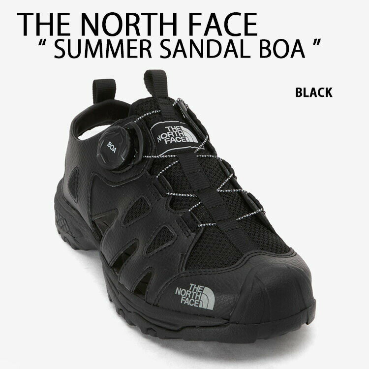 THE NORTH FACE ノースフェイス スポーツサンダル SUMMER SANDAL BOA サンダル ボアシステム BOA Fit System シューズ ト BLACK スポサン 撥水ソール マリンスポーツ ブラック メンズ レディース NS98P07A【中古】未使用品