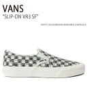 VANS バンズ スニーカー SLIP-ON VR3 SF HAPPY CHECKERBOARD MARSHMALLOW BLACK VN0007NCKIG スリッポンVR3 SF ハッピーチェッカーボードマシュマロ ブラック メンズ レディース 男性用 女性用【中古】未使用品 1