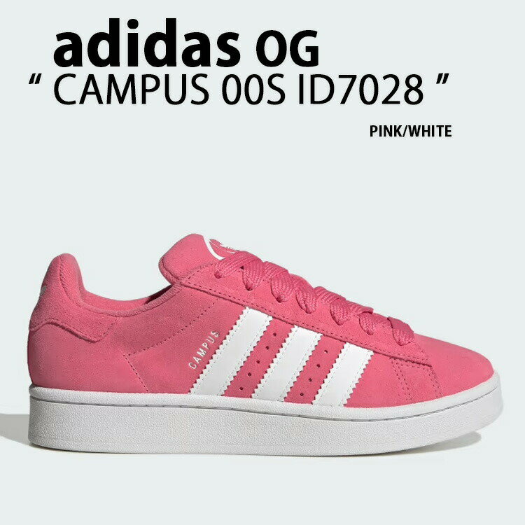 adidas Originals AfB_X IWiX Xj[J[ CAMPUS 00S PINK FUSION CLOUD WHITE CLOUD WHITE ID7028 LpX00S V[Y zCg sN XEF[hXj[J[ XEF[hV[Y NVbN Y fB[XyÁzgpi