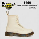 Dr.Martens ドクターマーチン 8ホールブーツ レザー 1460 Pascal Parchment Beige Virginia 26802292 BEIGE ベージュ レザー シューズ レディース 女性用【中古】未使用品