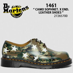 Dr.Martens ドクターマーチン 1461 CAMO SOPHNET. X END. LEATHER SHOES 27010102 1461 3ホールシューズ Camo Star MULTI SMOOTH カモフラージュ 迷彩 サイズ調整 メンズ レディース 男性用 女性用【中古】未使用品