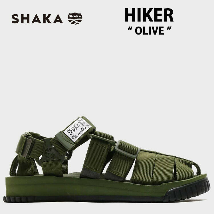 SHAKA サンダル シャカ サンダル HIKER ハイカー OLIVE オリーブ メンズ レディース 男性用 女性用 男女兼用【中古】未使用品