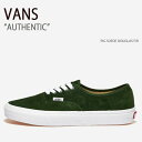 VANS バンズ スニーカー AUTHENTIC PIG SUEDE DOUGLAS FIR VN0009PVBXU オーセンティック ピッグスエードダグラスファアー メンズ 男性用【中古】未使用品(4)