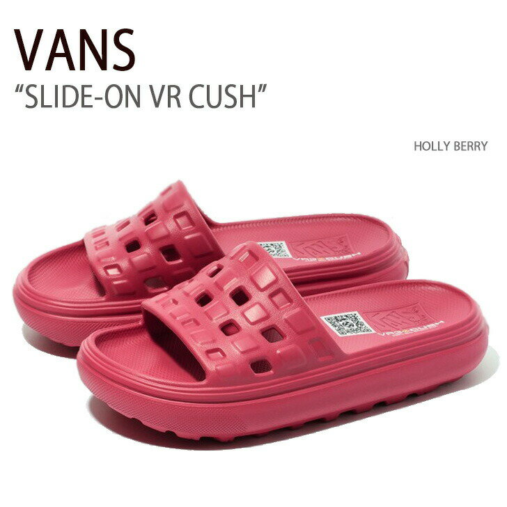 VANS バンズ サンダル SLIDE-ON VR CUSH HOLLY BERRY VN000BCCZLD スライドオンVRクッシュ ホリーベリー メンズ レディース 男性用 女性用