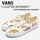 VANS バンズ スニーカー CLOTTEE AUTHENTIC VN000EE3BPH クロッティー オーセンティック マルチカラー ホワイト メンズ レディース 男性用 女性用【中古】未使用品