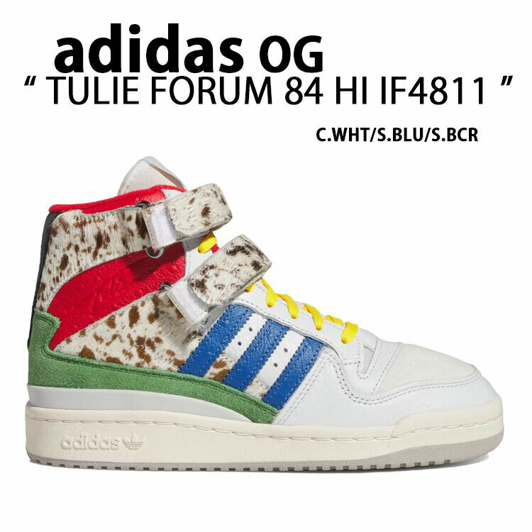 adidas originals アディダス レディース スニーカー TULIE FORUM 84 HIGH IF5124 WHITE BLUE SCARLET フォーラムハイ シューズ ホワイト ブルー スカーレット【中古】未使用品