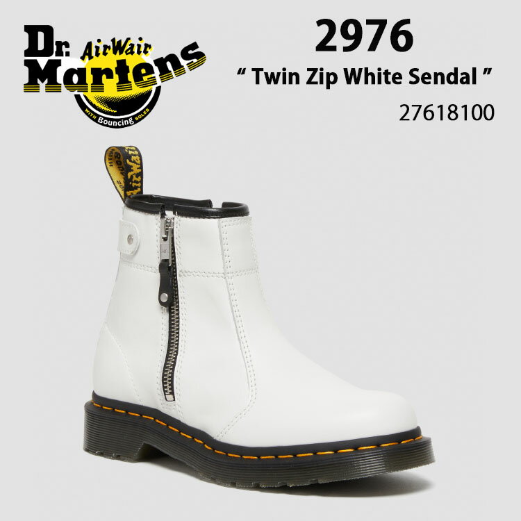 Dr.Martens hN^[}[` `FV[u[c 2976 Twin Zip White Sendal 27618100 u[c zCg fB[X pyÁzgpi