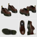 Dr.Martens ドクターマーチン レザーシューズ AUDRICK 3 EYE BRANDO LEATHER PLATFORM SHOES 27815211 CHARRO BRANDO 3ホール 厚底 シューズ ブラウン メンズ レディース 男性用 女性用 男女兼用【中古】未使用品 3