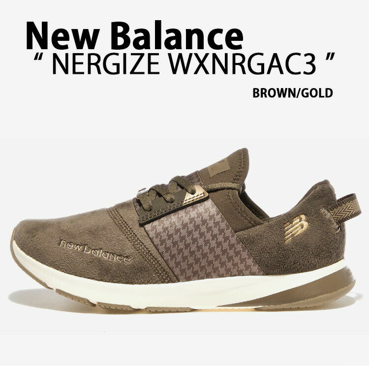 New Balance ニューバランス レディース スニーカー NB NERGIZE エネジャイズ WXNRGAC3 BROWN GOLD シューズ ブラウン ゴールド スリッポンタイプ【中古】未使用品