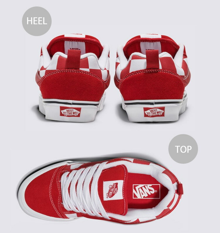 VANS バンズ スニーカー KNU SKOOL MEGA CHECK RED VN0009QCRED ニュースクール メガチェックレッド メンズ レディース 男性用 女性用