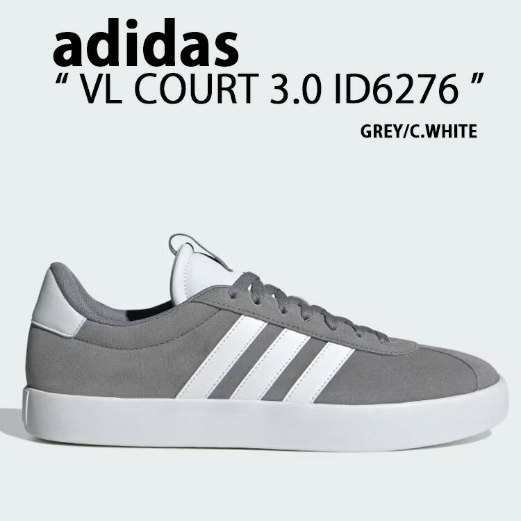 adidas アディダス スニーカー VL COURT 3.0 ID6276 VLコート3.0 GREY THREE CLOUD WHITE シューズ グレース...