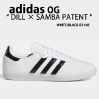 adidas originals アディダス スニーカー DILL X ADIDAS SAMBA PATENT IE5158 ディル サンバ パテント WHITE BLACK シューズ ジェイソン・ディル コラボ メンズ レディース【中古】未使用品