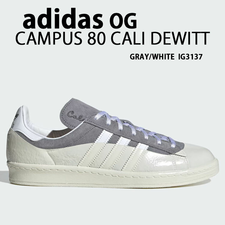 adidas originals AfB_X Xj[J[ CAMPUS 80 CALI DEWITT IG3137 LpX GRAY WHITE V[Y JfEBbg O[ zCg R{V[Y Y fB[XyÁzgpi