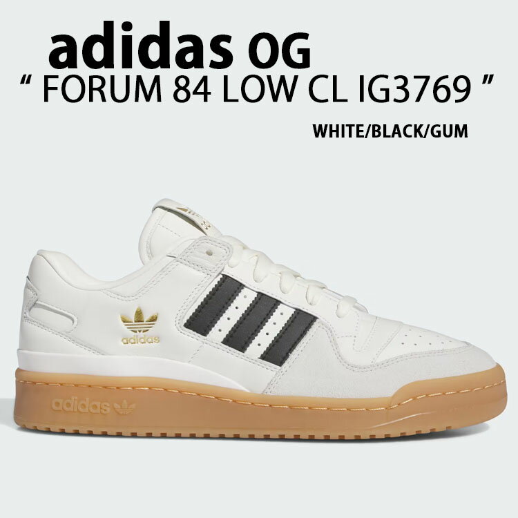 adidas originals AfB_X Xj[J[ FORUM LOW 84 CL IG3769 tH[[84 WHITE BLACK GUM V[Y U[ {v zCg ubN K Y fB[XyÁzgpi