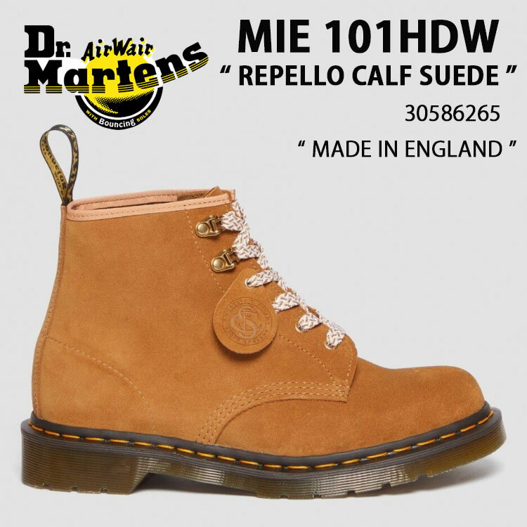 Dr.Martens hN^[}[` 6z[u[c XEF[h U[ MIE 101HDW 30586265 BISCUIT TAN MADE IN ENGLAND REPELLO CALF SUEDE ^ XEF[hU[ V[Y fB[X pyÁzgpi