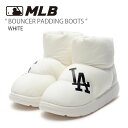 MLB エムエルビー ショートブーツ MLB BOUNCER PADDING BOOTS WHITE バウンサー パディング ブーツ シューズ ダウンライク LA ロサンゼルス ドジャース ホワイト メンズ レディース 男女兼用 男性用 女性用 3AWBBPB36-07WHS【中古】未使用品