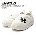 MLB エムエルビー スリッポン MLB BOUNCER PADDING SLIP ON WHITE バウンサー パディング スリップ オン シューズ ダウンライク LA ロサンゼルス ドジャース ホワイト メンズ レディース 大谷翔平 3AWBPSO36-07WHS【中古】未使用品