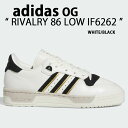 adidas originals アディダス スニーカー RIVALRY 86 LOW IF6262 WHITE BLACK シューズ ライバリー ロー クラシ...
