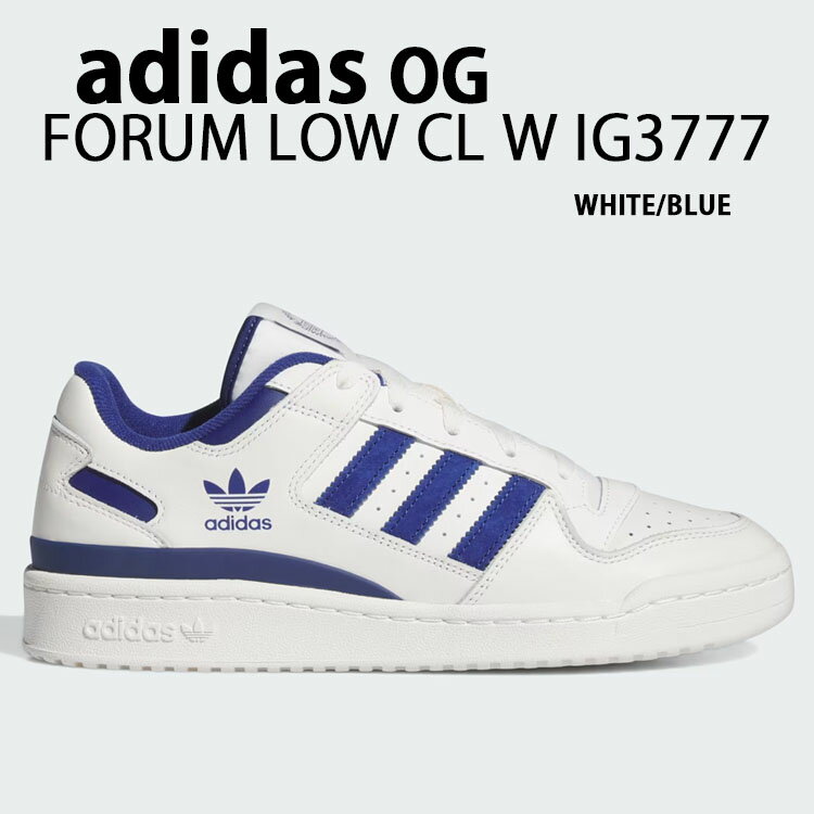 adidas originals AfB_X Xj[J[ FORUM LOW CL W IG3777 tH[[ WHITE BLUE V[Y U[ {v _bhV[Y zCg u[ Y fB[XyÁzgpi