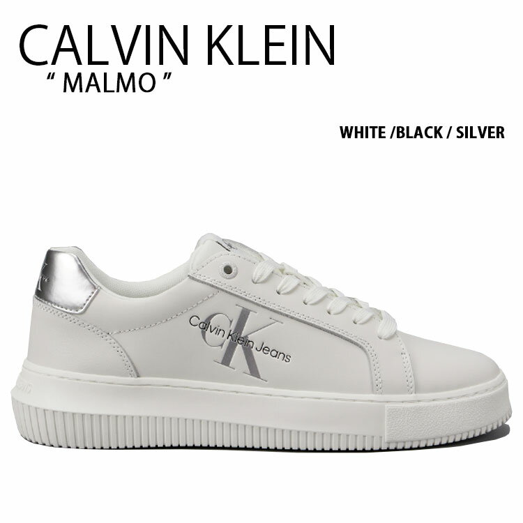 Calvin Klein JoNC Xj[J[ MALMO SNEAKER WHITE BLACK SILVER CK V[Y }Xj[J[ zCg ubN Vo[ S YW01224YBR fB[X pyÁzgpi