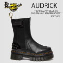 Dr.Martens ドクターマーチン AUDRICK ALTERNATIVE LEATHER CHELSEA HI PLATFORM BOOTS 30973001 BLACK ブラック レディース 女性用【中古】未使用品