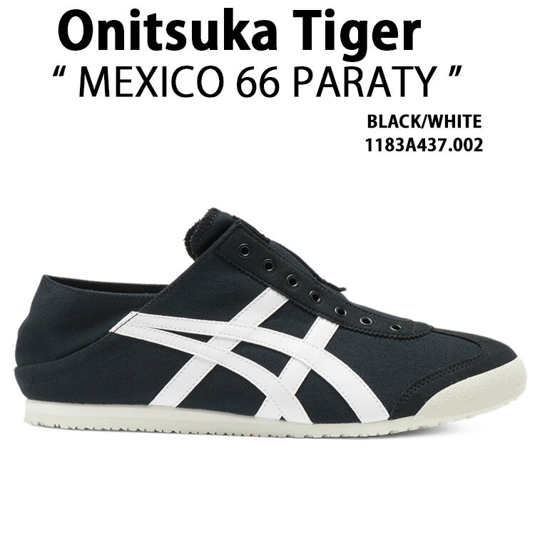 Onitsuka Tiger IjcJ^CK[ Xj[J[ MMEXICO 66 PARATY BLACK WHITE Y fB[X jp p1183A437.002 yÁzgpi