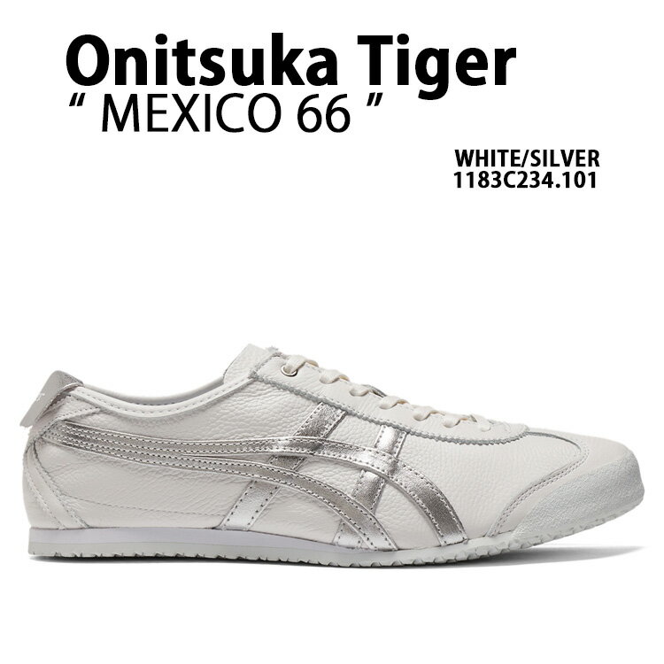 Onitsuka Tiger オニツカタイガー スニーカーMEXICO 66 WHITE SILVER メンズ レディース 男性用 女性用 1183C234.101【中古】未使用品