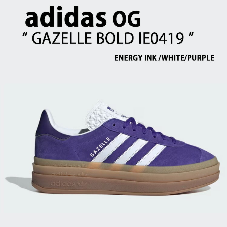 adidas originals AfB_X fB[X Xj[J[  GAZELLE BOLD IE0419 K[ {[h XG[h ENERGY INK WHITE PURPLE V[Y V[Y GiW[CN zCgp[vyÁzgpi