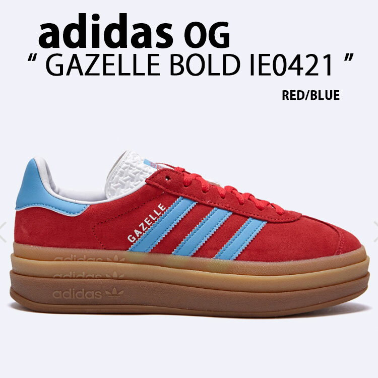 adidas originals AfB_X fB[X Xj[J[  GAZELLE BOLD IE0421 K[ {[h XG[h RED BLUE V[Y V[Y bh u[ K\[yÁzgpi