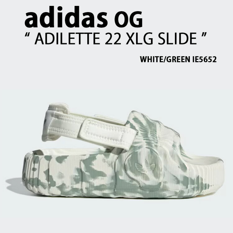 adidas originals AfB_X fB[X T_  ADILETTE 22 XLG SLIDE IE5652 zCg O[ WHITE GREEN AfBb^ T_ T_ Y fB[XyÁzgpi