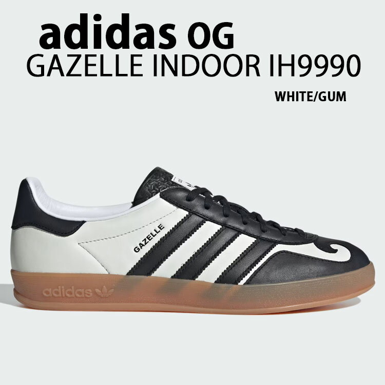 adidas originals AfB_X Xj[J[ GAZELLE INDOOR IH9990 K[ ChA WHITE GUM V[Y U[ {v zCg K SAEg\[ Y fB[XyÁzgpi