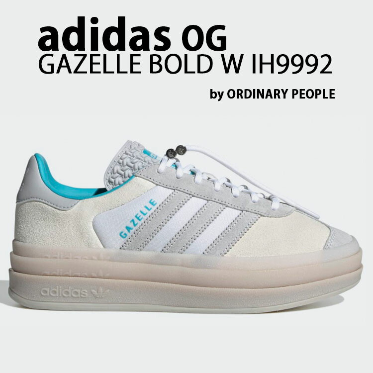 adidas originals AfB_X fB[X Xj[J[  Ordinary People GAZELLE BOLD W IH9992 K[ {[h I[fBi[s[v R{ WHITE BLUE XG[h V[Y V[Y zCg u[ K\[yÁzgpi