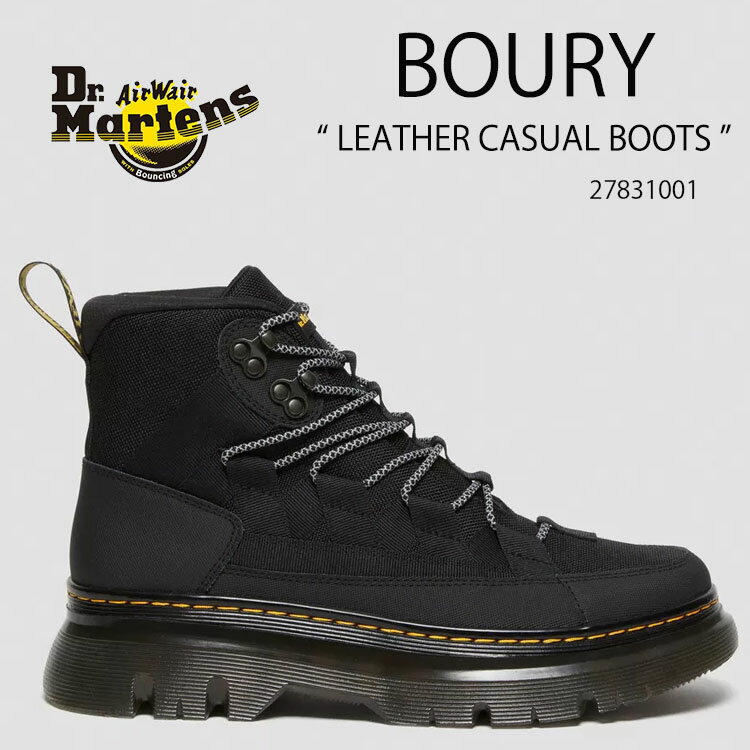 Dr.Martens hN^[}[` 8^C u[c BOURY LEATHER CASUAL BOOTS 27831001 Black Ajax+Extra Tough 50/50 ubN fB[X pyÁzgpi