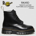 Dr.Martens ドクターマーチン ブーツ Rikard 8H シューズ RIKARD SMOOTH LEATHER PLATFORM LACE UP BOOTS Black Polished Smooth 27833001 リカルド 8ホール ブーツ ブラック メンズ【中古】未使用品(4)