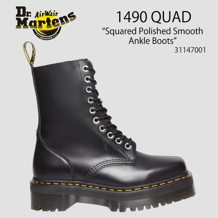 Dr.Martens hN^[}[` 10z[u[c U[u[c 1490 QUAD LEATHER BOOTS BLACK (WMNS) 31147001 10H 10z[ ubN U[ V[Y fB[X pyÁzgpi