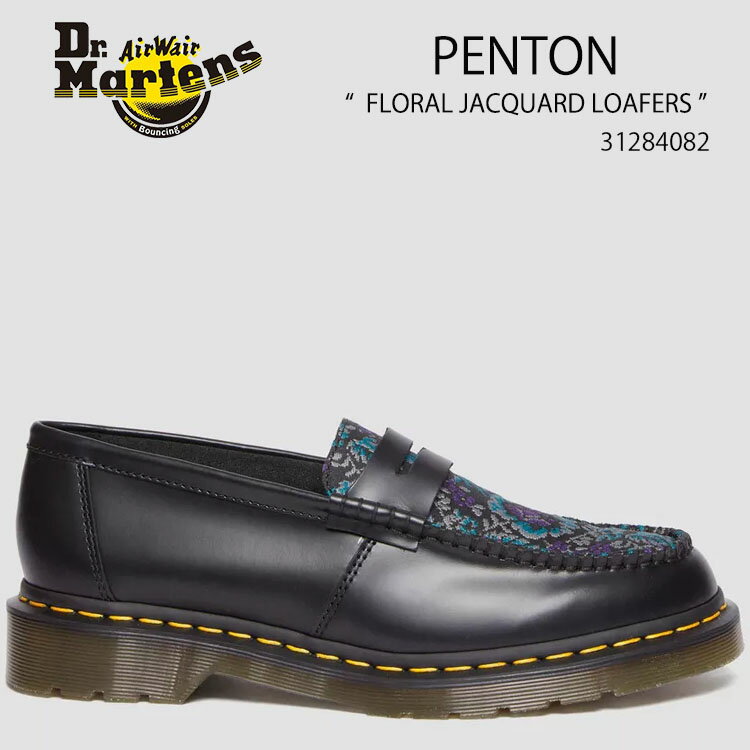 Dr.Martens hN^[}[` [t@[ PENTON FLORAL JACQUARD LOAFERS 31284082 BLACK yg t[ WJ[h [t@[ ubN  fB[X pyÁzgpi