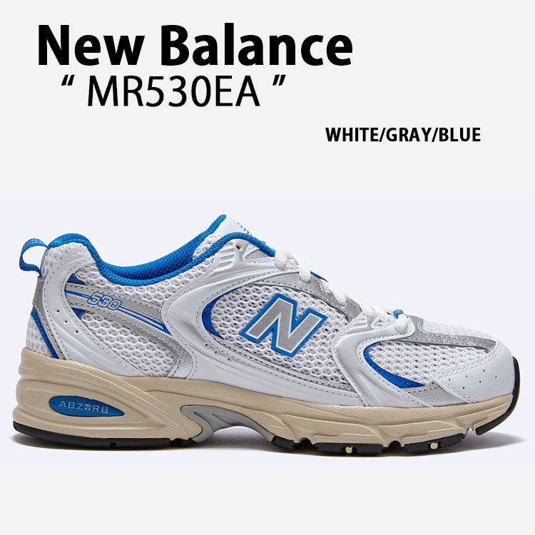 New Balance j[oX Xj[J[ MR530EA WHITE GRAY BLUE V[Y bV NewBalance530 j[oX530 jOV[Y zCg O[ u[ Y fB[XyÁzgpi