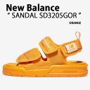 New Balance ニューバランス サンダル スポサン SD3205GOR ORANGE スポーツサンダル スライドサンダル ストラップサンダル ヒールストラップ 室内 野外 疲労防止 柔らか 軽量 オレンジ メンズ レディース【中古】未使用品(4)
