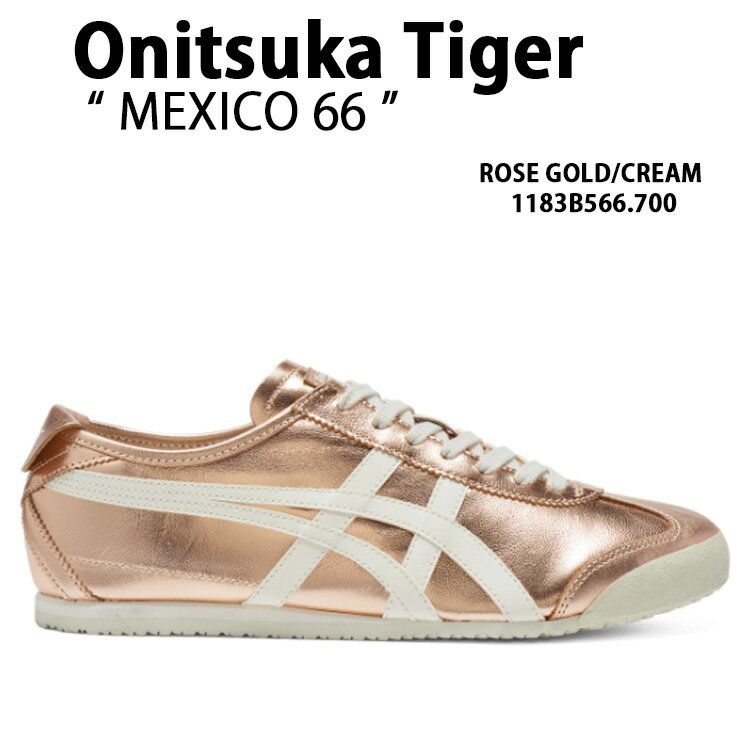 Onitsuka Tiger オニツカタイガー スニーカーMEXICO 66 ROSE GOLD CREAMメンズ レディース 男性用 女性用 1183B566.700 【中古】未使用品