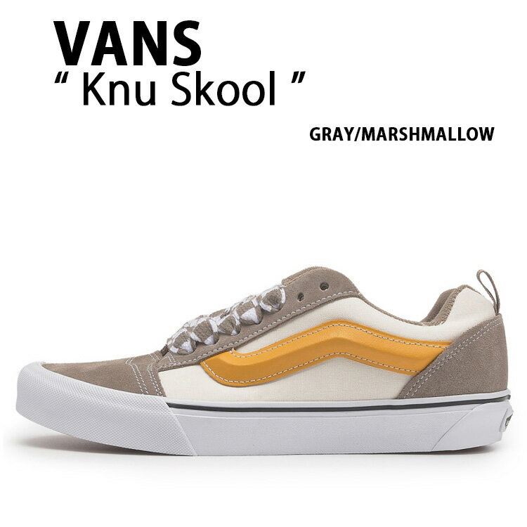 VANS バンズ スニーカー VANS Knu Skool GRAY MARSHMALLOW VN0009QC0BP ニュースクール スエード グレー マシュマロ メンズ レディース 男性用 女性用 【中古】未使用品