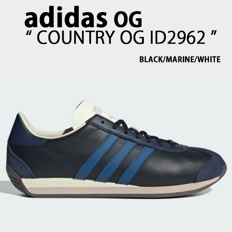 adidas Originals AfB_X IWiX Xj[J[ COUNTRY OG ID2962 BLACK MARINE WHITE Jg[ Jg[ OG RAubN _[N}[ N[zCg Y fB[XyÁzgpi